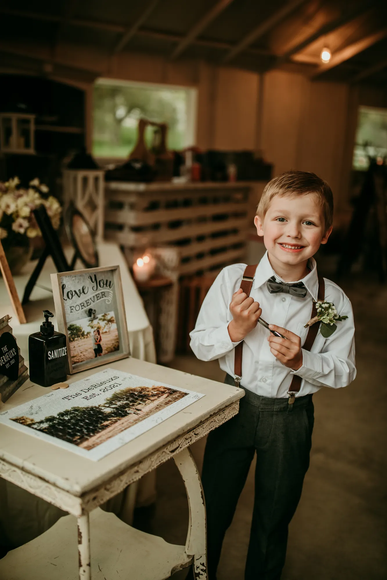 Ring bearer at a wedding