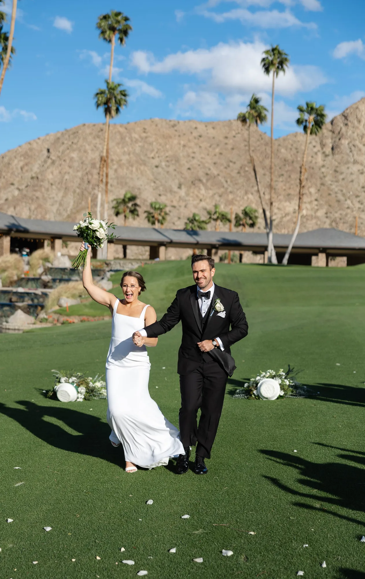 First dance on a vineyard lawn in Temecula