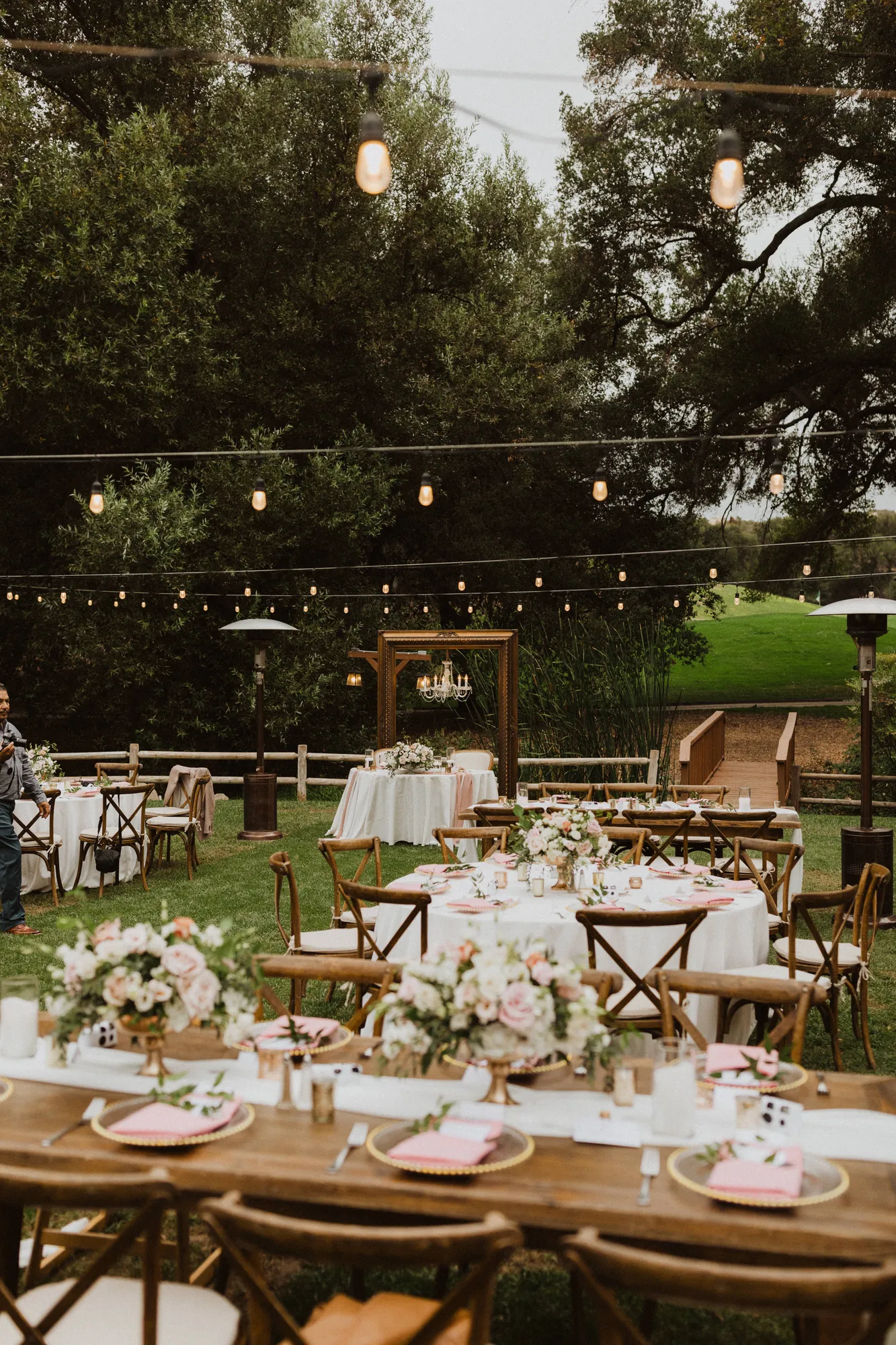 Vineyard wedding reception in Temecula