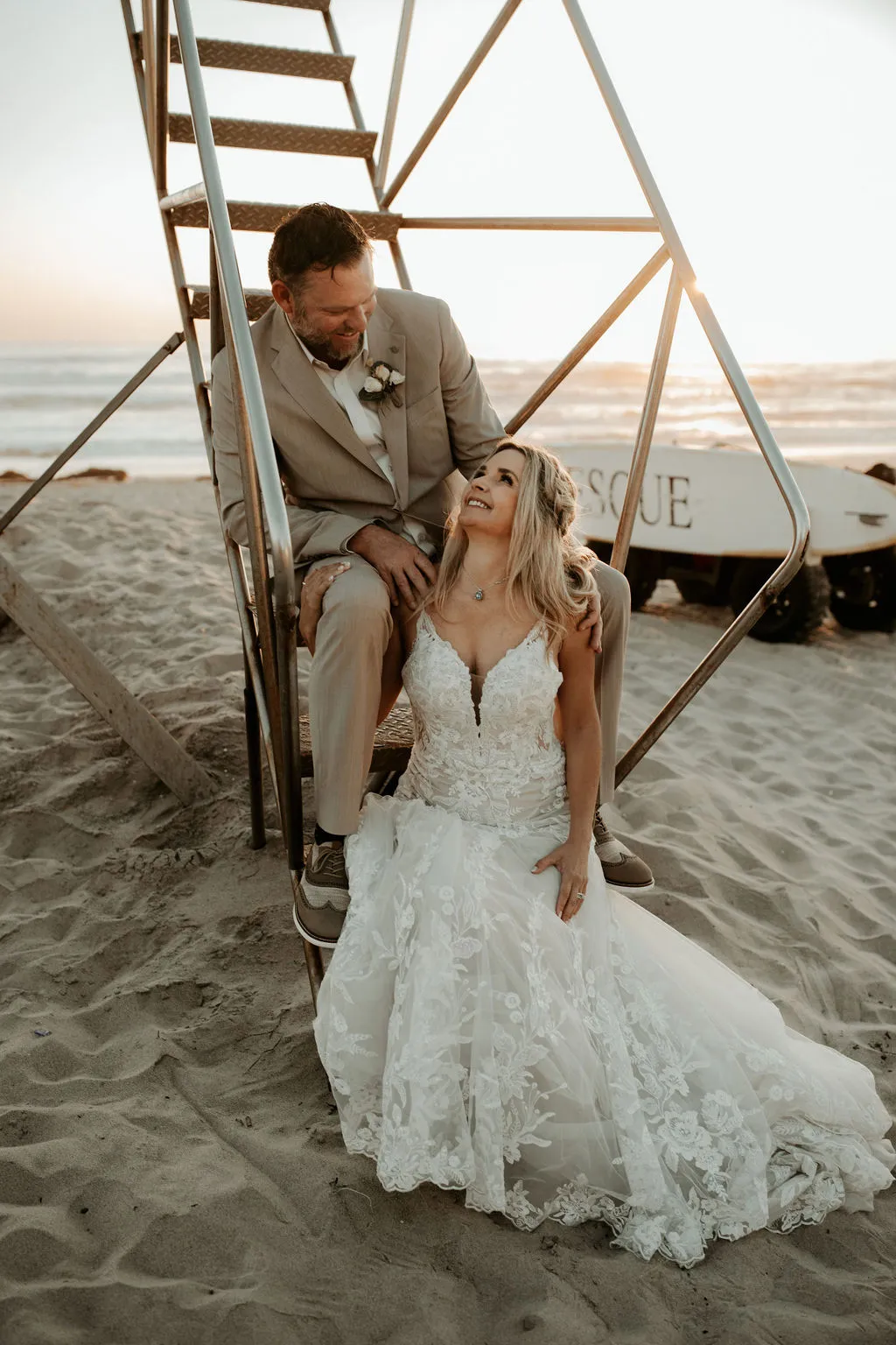 Couple at a Southern California wedding