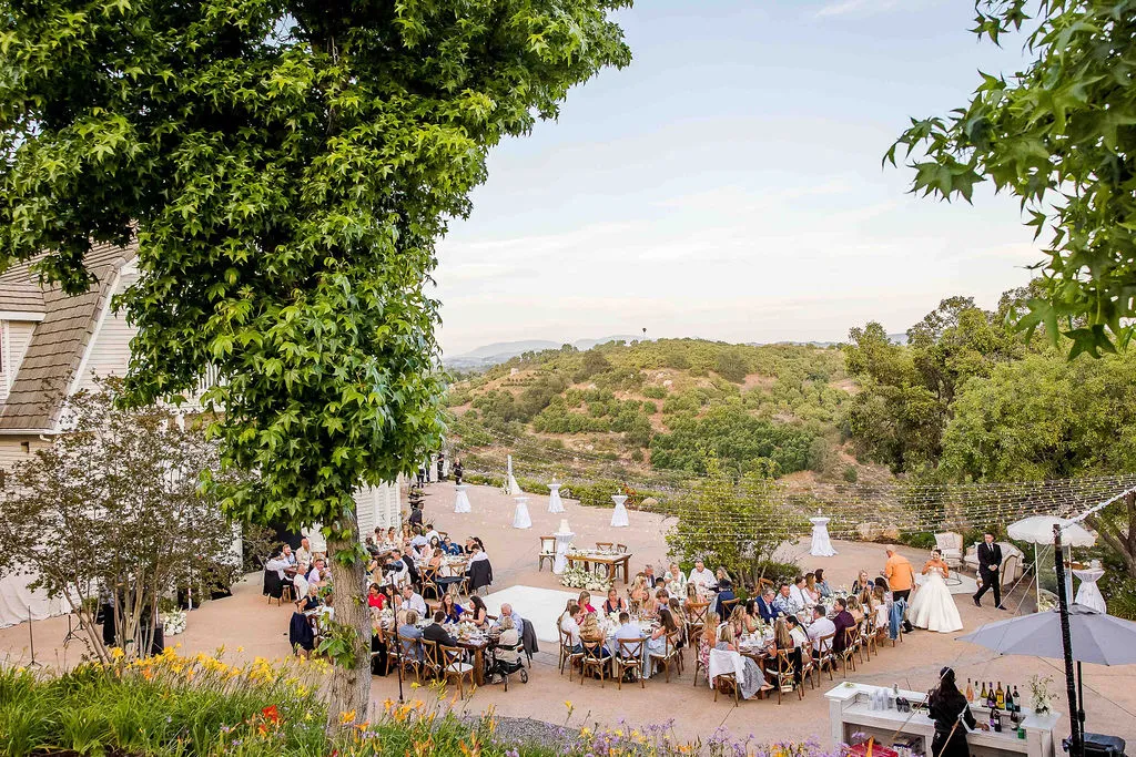 Vineyard wedding ceremony setup in Temecula